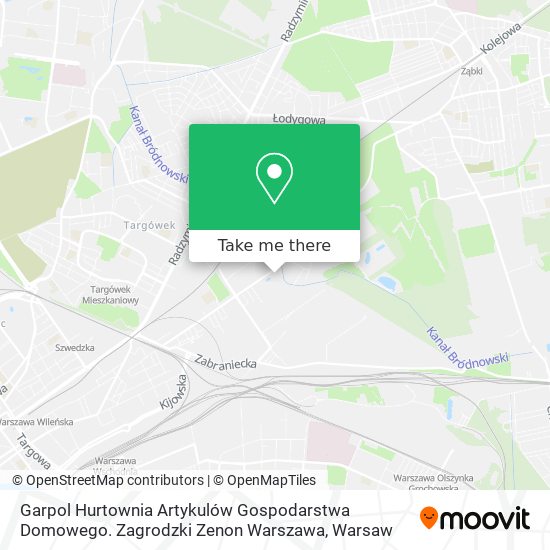 Garpol Hurtownia Artykulów Gospodarstwa Domowego. Zagrodzki Zenon Warszawa map