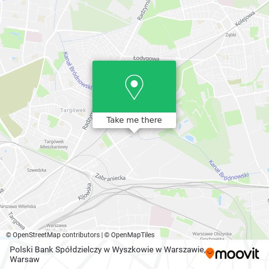 Polski Bank Spółdzielczy w Wyszkowie w Warszawie map