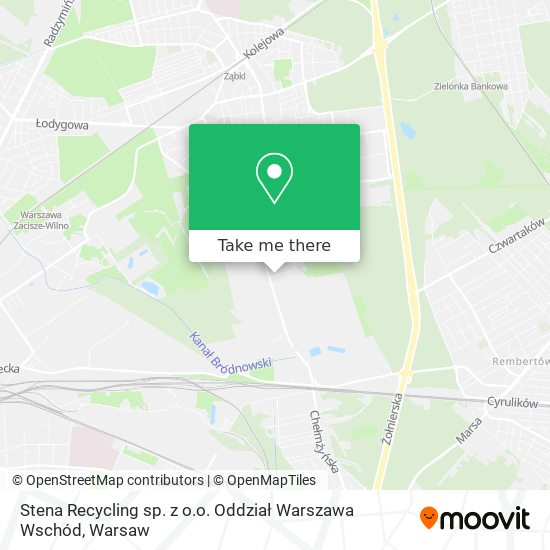 Stena Recycling sp. z o.o. Oddział Warszawa Wschód map