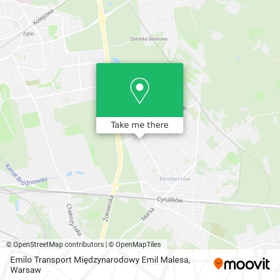 Emilo Transport Międzynarodowy Emil Malesa map