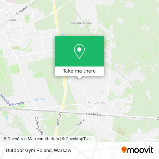 Outdoor Gym Poland map