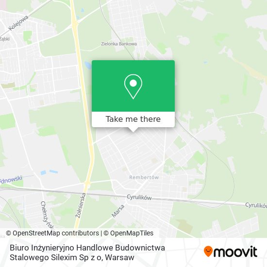 Biuro Inżynieryjno Handlowe Budownictwa Stalowego Silexim Sp z o map