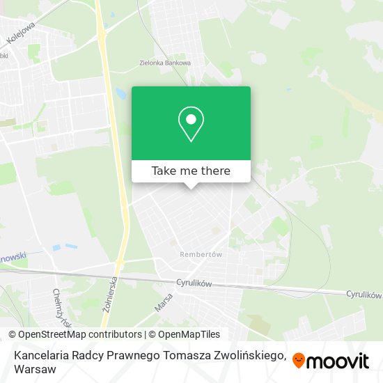 Kancelaria Radcy Prawnego Tomasza Zwolińskiego map