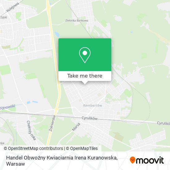 Handel Obwoźny Kwiaciarnia Irena Kuranowska map