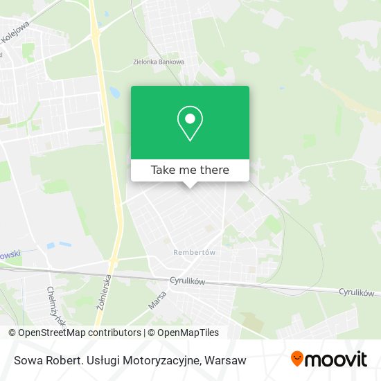 Sowa Robert. Usługi Motoryzacyjne map