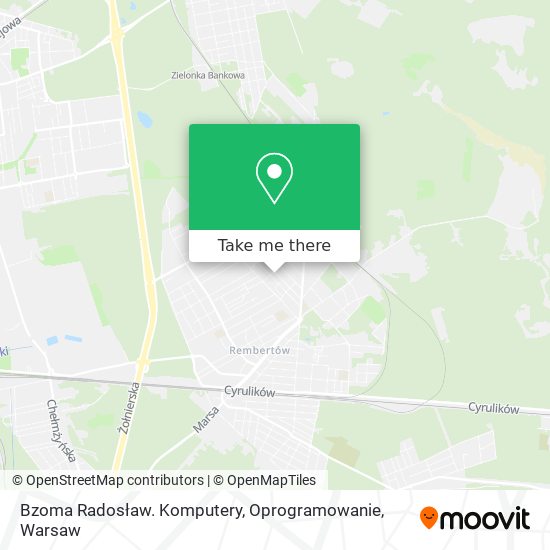 Bzoma Radosław. Komputery, Oprogramowanie map