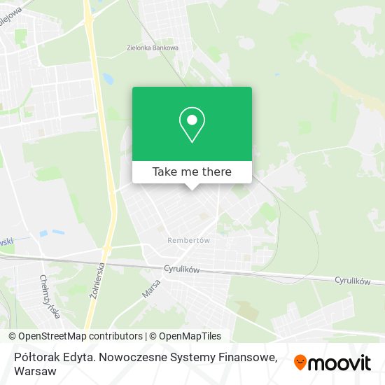 Półtorak Edyta. Nowoczesne Systemy Finansowe map