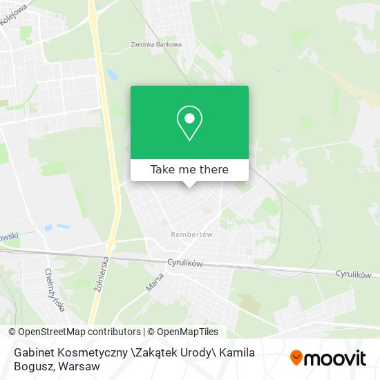 Gabinet Kosmetyczny \Zakątek Urody\ Kamila Bogusz map