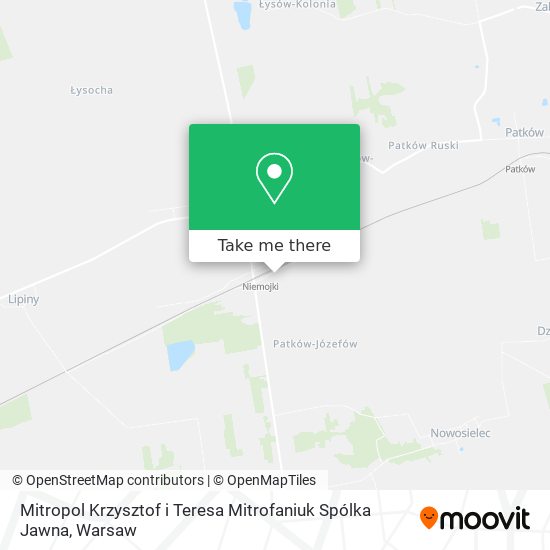 Mitropol Krzysztof i Teresa Mitrofaniuk Spólka Jawna map