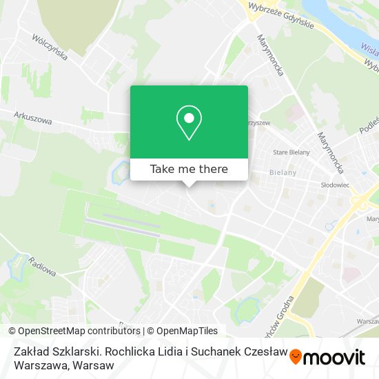 Zakład Szklarski. Rochlicka Lidia i Suchanek Czesław Warszawa map