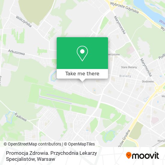 Promocja Zdrowia. Przychodnia Lekarzy Specjalistów map