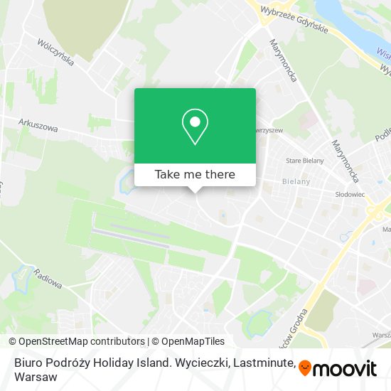 Biuro Podróży Holiday Island. Wycieczki, Lastminute map