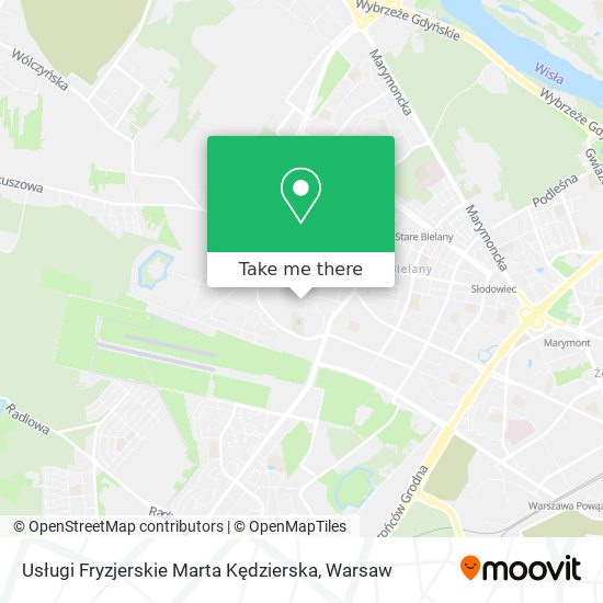 Usługi Fryzjerskie Marta Kędzierska map