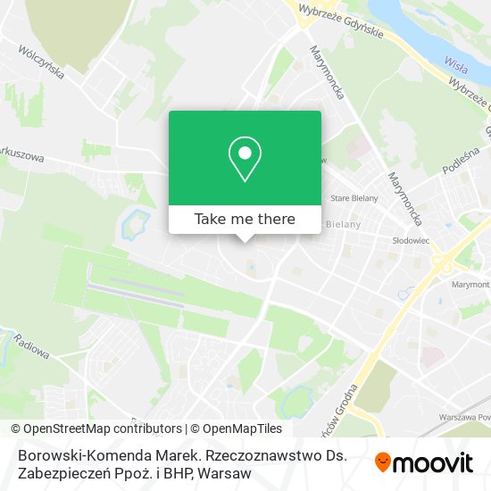 Borowski-Komenda Marek. Rzeczoznawstwo Ds. Zabezpieczeń Ppoż. i BHP map