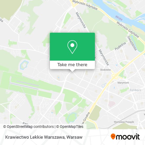 Карта Krawiectwo Lekkie Warszawa