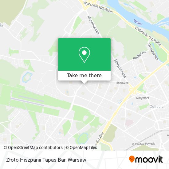 Złoto Hiszpanii Tapas Bar map