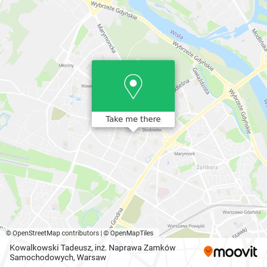 Kowalkowski Tadeusz, inż. Naprawa Zamków Samochodowych map