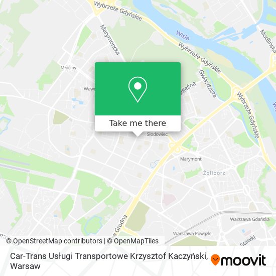 Карта Car-Trans Usługi Transportowe Krzysztof Kaczyński