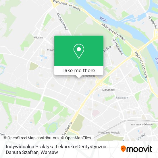 Indywidualna Praktyka Lekarsko-Dentystyczna Danuta Szafran map