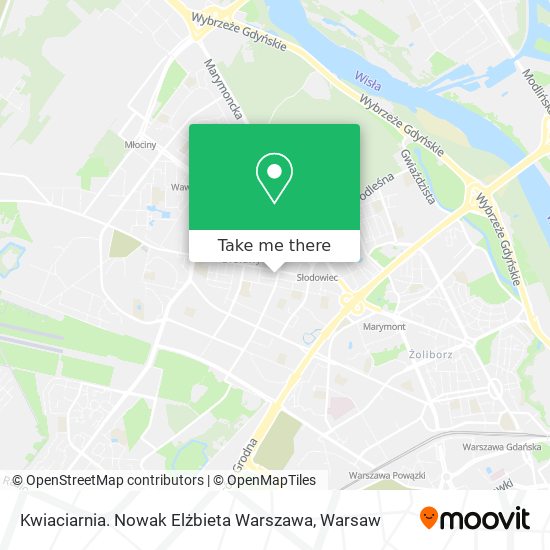 Kwiaciarnia. Nowak Elżbieta Warszawa map