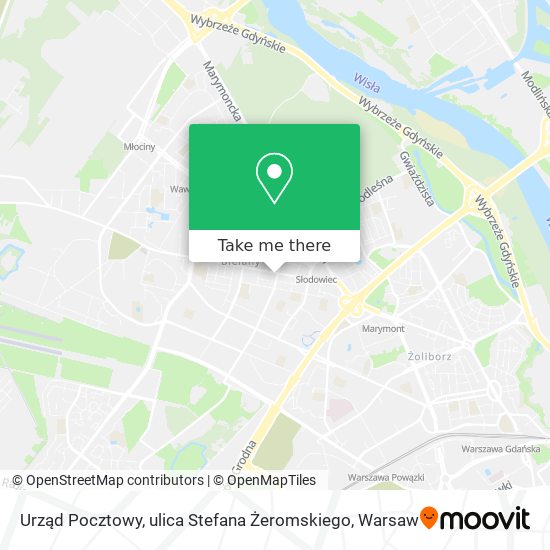 Карта Urząd Pocztowy, ulica Stefana Żeromskiego