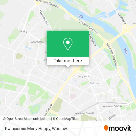 Kwiaciarnia Many Happy map