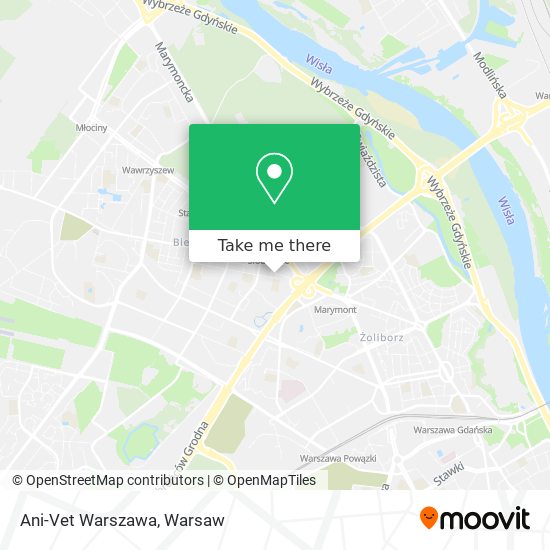 Ani-Vet Warszawa map