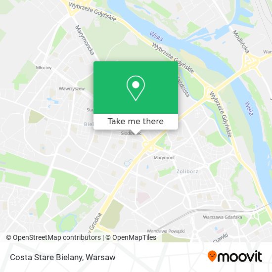 Costa Stare Bielany map