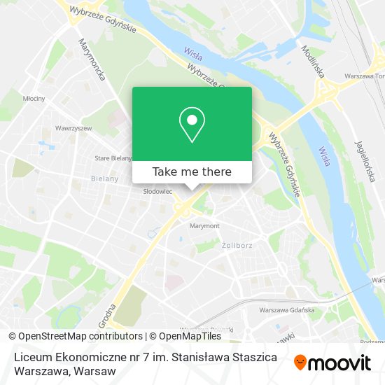 Liceum Ekonomiczne nr 7 im. Stanisława Staszica Warszawa map