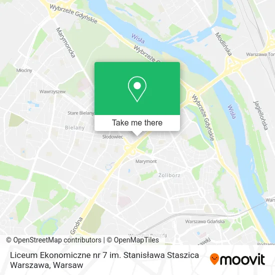 Liceum Ekonomiczne nr 7 im. Stanisława Staszica Warszawa map