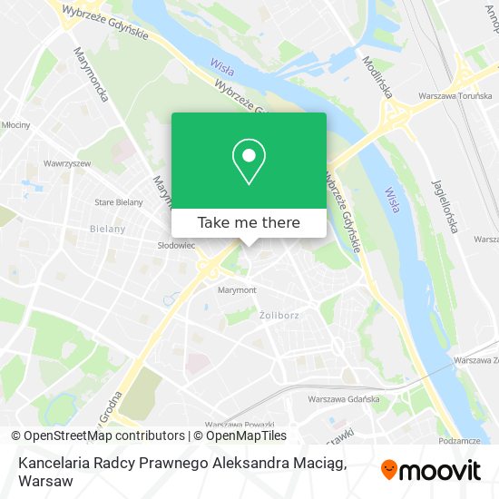 Kancelaria Radcy Prawnego Aleksandra Maciąg map