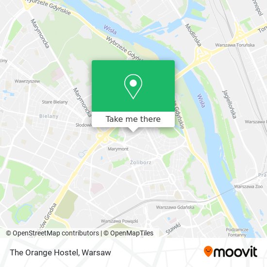 The Orange Hostel map