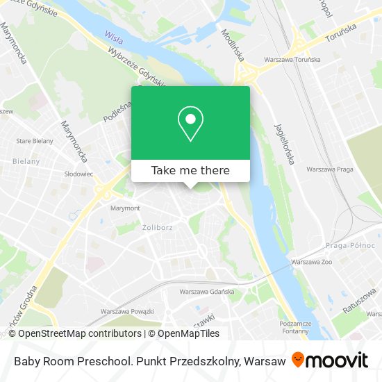 Карта Baby Room Preschool. Punkt Przedszkolny