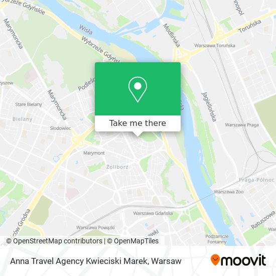 Карта Anna Travel Agency Kwieciski Marek