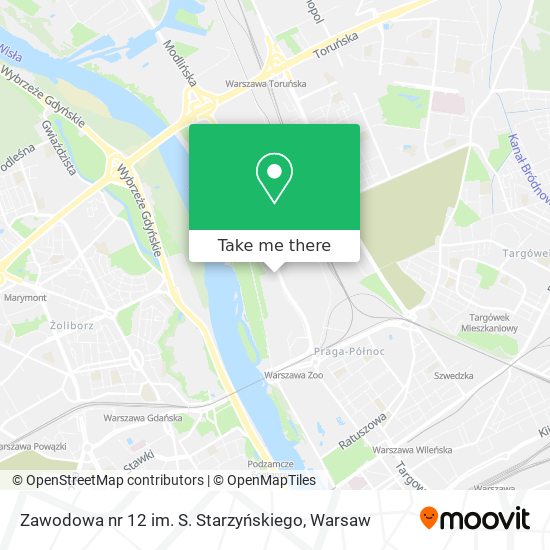 Zawodowa nr 12 im. S. Starzyńskiego map