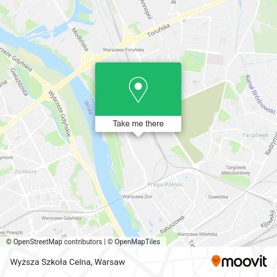 Wyższa Szkoła Celna map