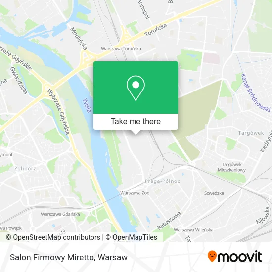 Salon Firmowy Miretto map