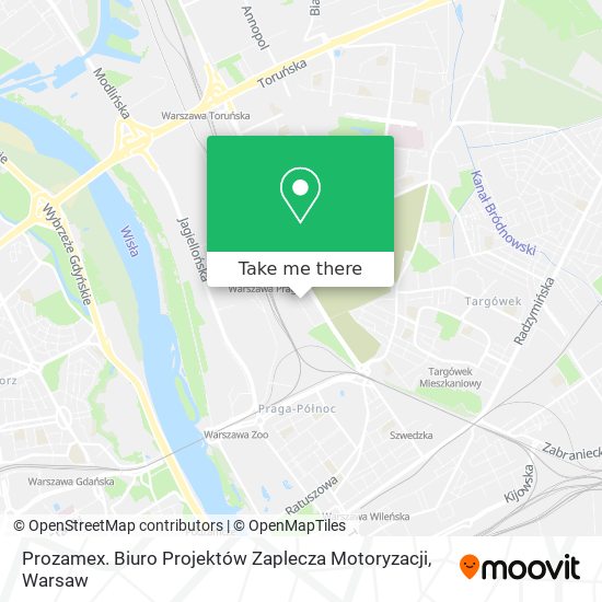 Prozamex. Biuro Projektów Zaplecza Motoryzacji map