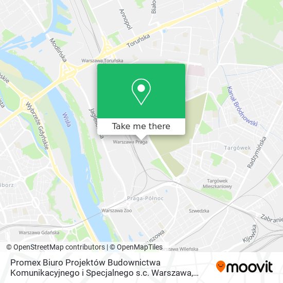 Promex Biuro Projektów Budownictwa Komunikacyjnego i Specjalnego s.c. Warszawa map