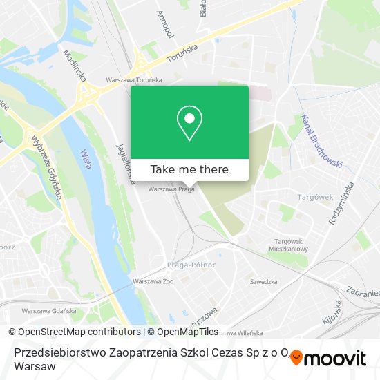 Przedsiebiorstwo Zaopatrzenia Szkol Cezas Sp z o O map