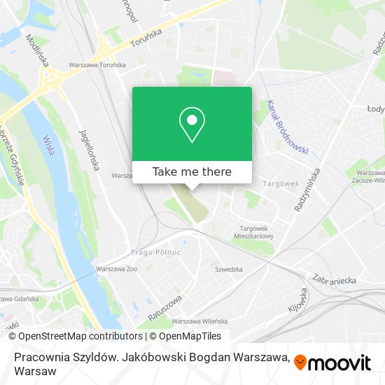 Pracownia Szyldów. Jakóbowski Bogdan Warszawa map