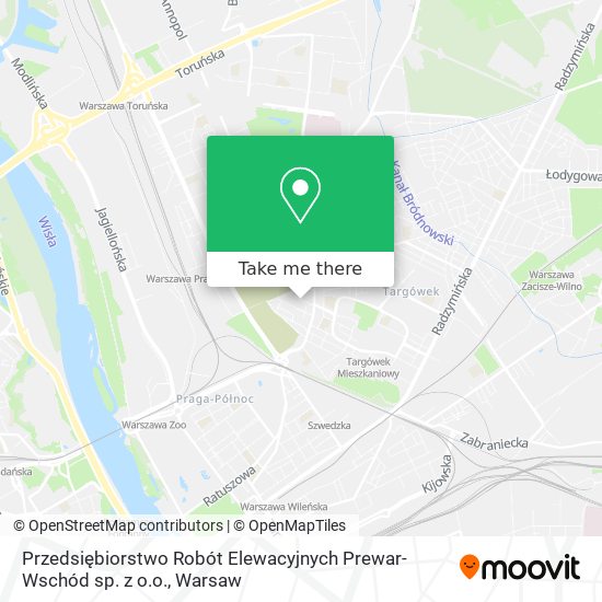 Przedsiębiorstwo Robót Elewacyjnych Prewar-Wschód sp. z o.o. map