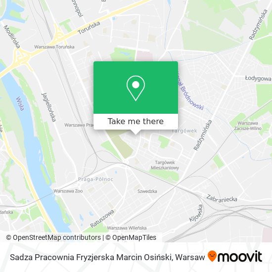 Sadza Pracownia Fryzjerska Marcin Osiński map