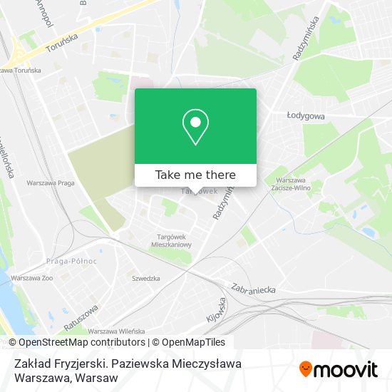 Zakład Fryzjerski. Paziewska Mieczysława Warszawa map