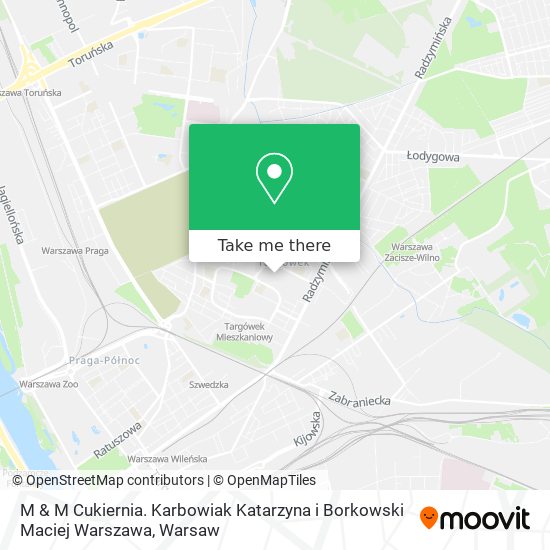 M & M Cukiernia. Karbowiak Katarzyna i Borkowski Maciej Warszawa map