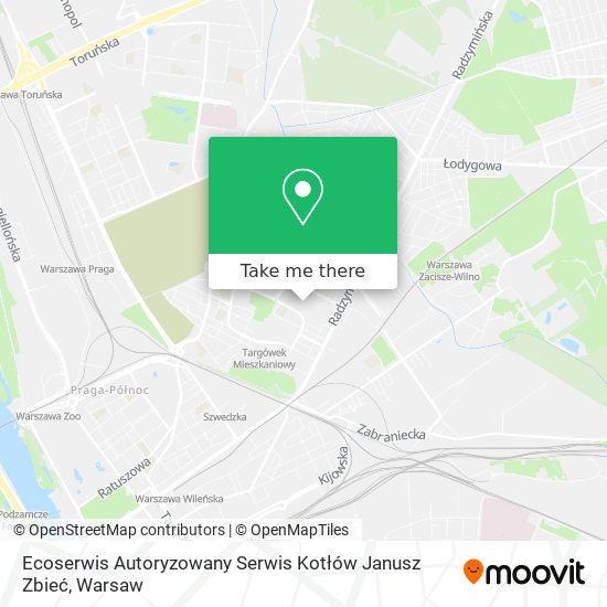 Ecoserwis Autoryzowany Serwis Kotłów Janusz Zbieć map