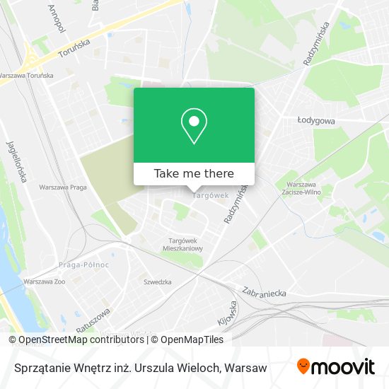 Sprzątanie Wnętrz inż. Urszula Wieloch map