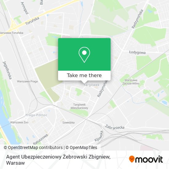 Agent Ubezpieczeniowy Żebrowski Zbigniew map