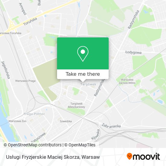 Usługi Fryzjerskie Maciej Skorza map