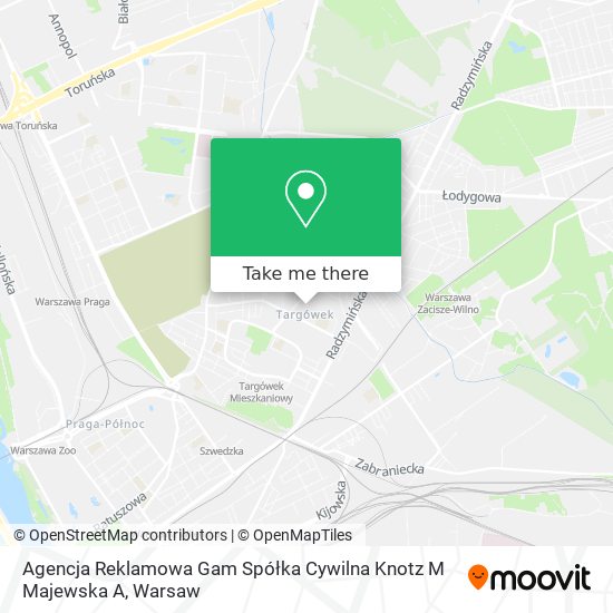 Agencja Reklamowa Gam Spółka Cywilna Knotz M Majewska A map